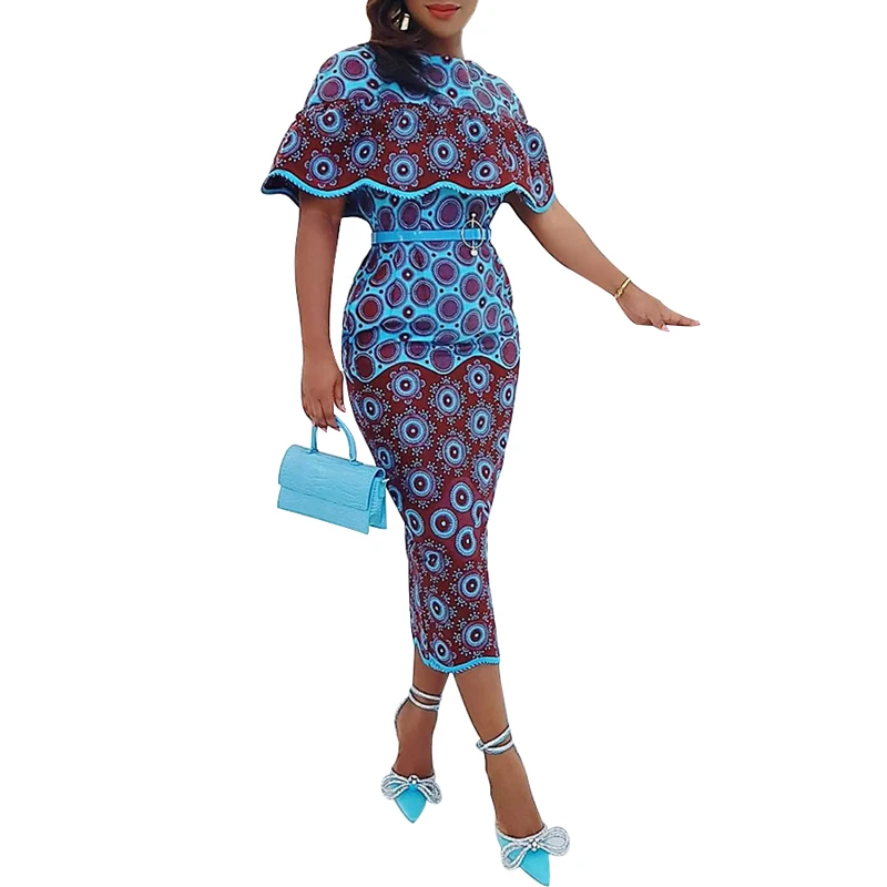 Dashiki African Dresses For Women Summer O-Neck Sexy Print Short Sleeve Vestidos Fashion Casual Female Long Pencil Dress 2022
Dashiki African Dresses For Women Summer O-Neck Sexy Print Short Sleeve Vestidos Fashion Casual Female Long Pencil Dress 2022