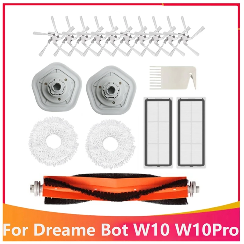 18Pcs Accessories Kit For Xiaomi Dreame W10/W10 Pro Robot Vacuum Cleaner Washable Mop Cloth Main Side Brush HEPA Filter
18Pcs Accessories Kit For Xiaomi Dreame W10/W10 Pro Robot Vacuum Cleaner Washable Mop Cloth Main Side Brush HEPA Filter