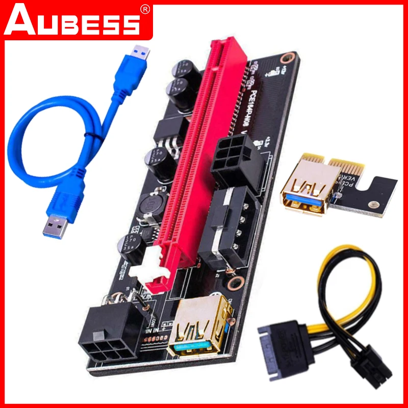 VER009S PCI-E карта расширения 009S PCI Express PCIE 1X до 16X Райзер 0,6 м USB 3,0 кабель SATA на 6 контактов питания для видеокарты
VER009S PCI-E карта расширения 009S PCI Express PCIE 1X до 16X Райзер 0,6 м USB 3,0 кабель SATA на 6 контактов питания для видеокарты
