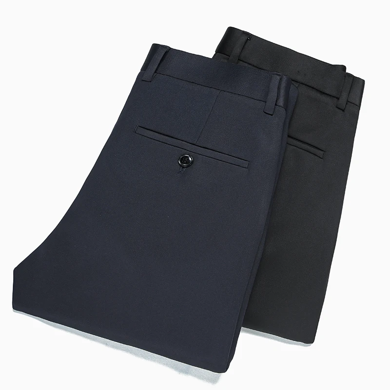 Mens Pants Autumn New Casual Cotton Slim Elasticity Straight Trousers Fashion Business Suit Pant Male Brand Clothing
Mens Pants Autumn New Casual Cotton Slim Elasticity Straight Trousers Fashion Business Suit Pant Male Brand Clothing