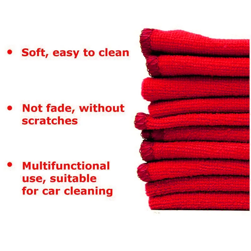 10Pcs/pack Soft Cloths Towels Cleaning Towel Cleaning Duster Microfiber Car Wash Towel Water Absorption Anti-Static Wash Towel
10Pcs/pack Soft Cloths Towels Cleaning Towel Cleaning Duster Microfiber Car Wash Towel Water Absorption Anti-Static Wash Towel