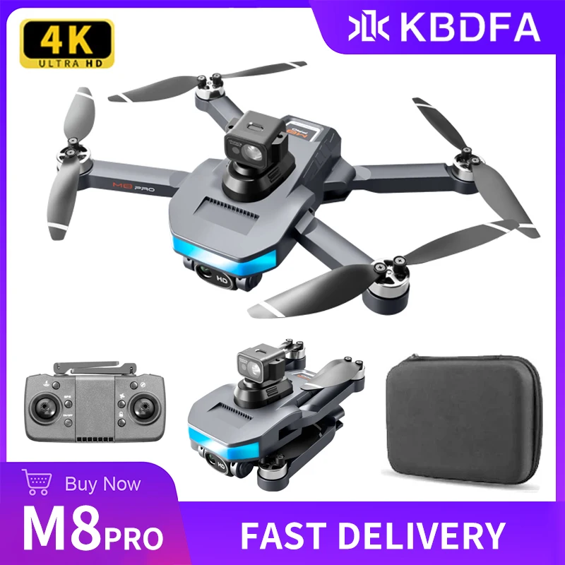 

KBDFA 2023 M8 PRO Professional Drone FPV GPS With Dual Camera 6K Drones Brushless Motor Obstacle Avoidance RC Quadcopter Toys
