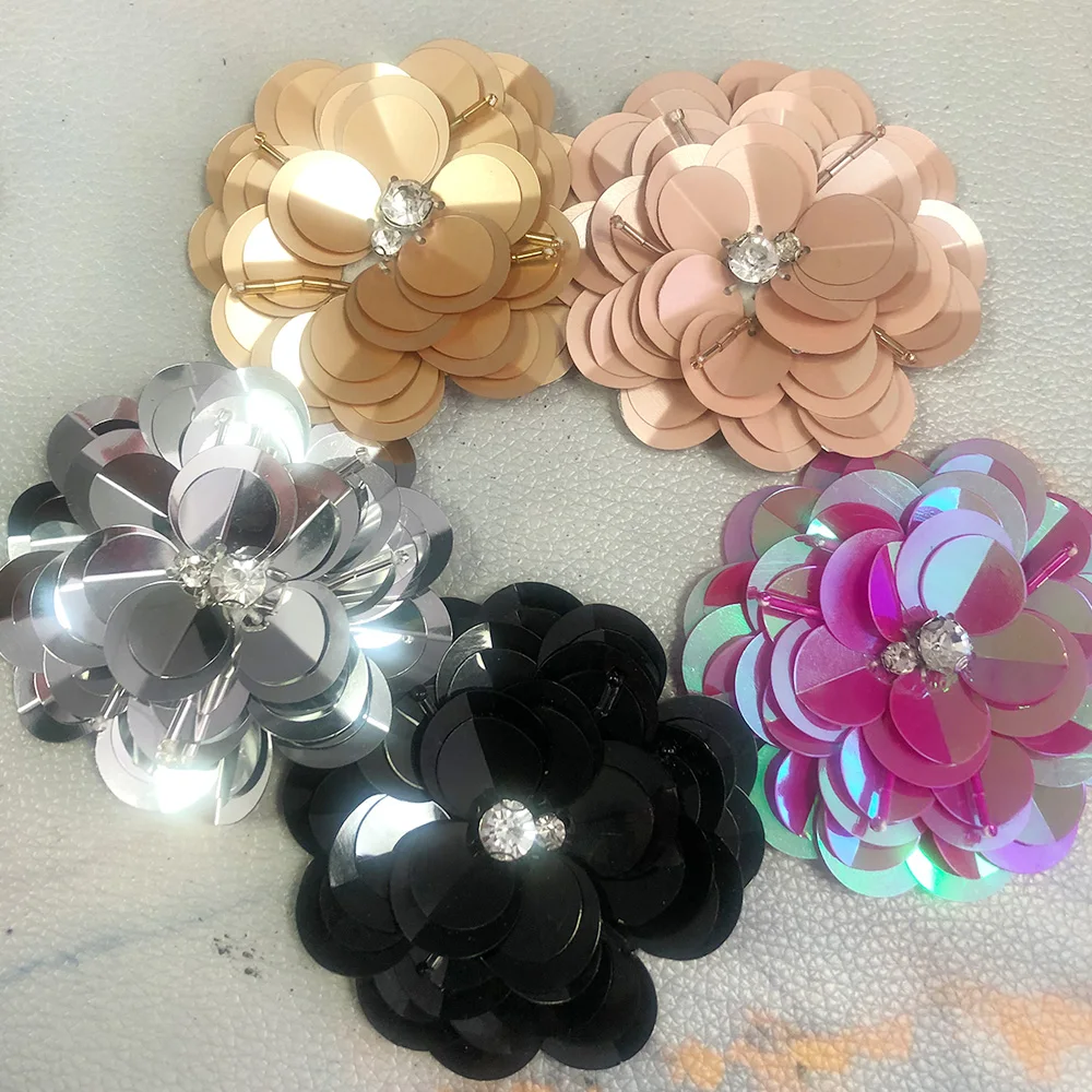 large Sequin flower matte champagne Handmade Sewing Patches for Shoes Bags Garment Accessories, craft making
large Sequin flower matte champagne Handmade Sewing Patches for Shoes Bags Garment Accessories, craft making
