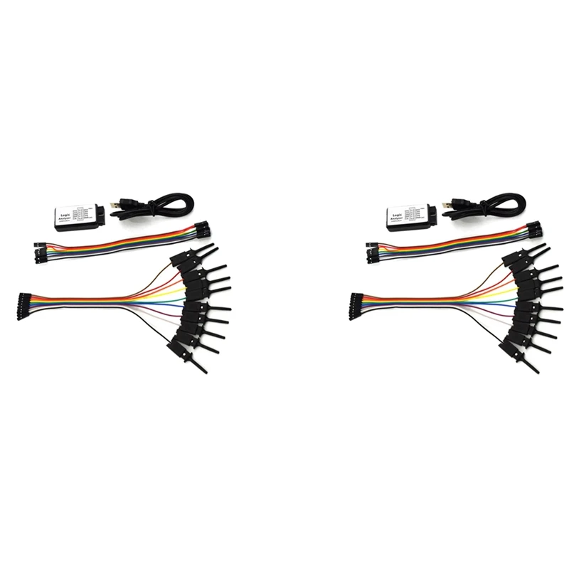 2X Test Hook Clip Logic Analyzer Test Folder For Jumper Wire Dupont Cable For USB Saleae 24M 8CH
2X Test Hook Clip Logic Analyzer Test Folder For Jumper Wire Dupont Cable For USB Saleae 24M 8CH
