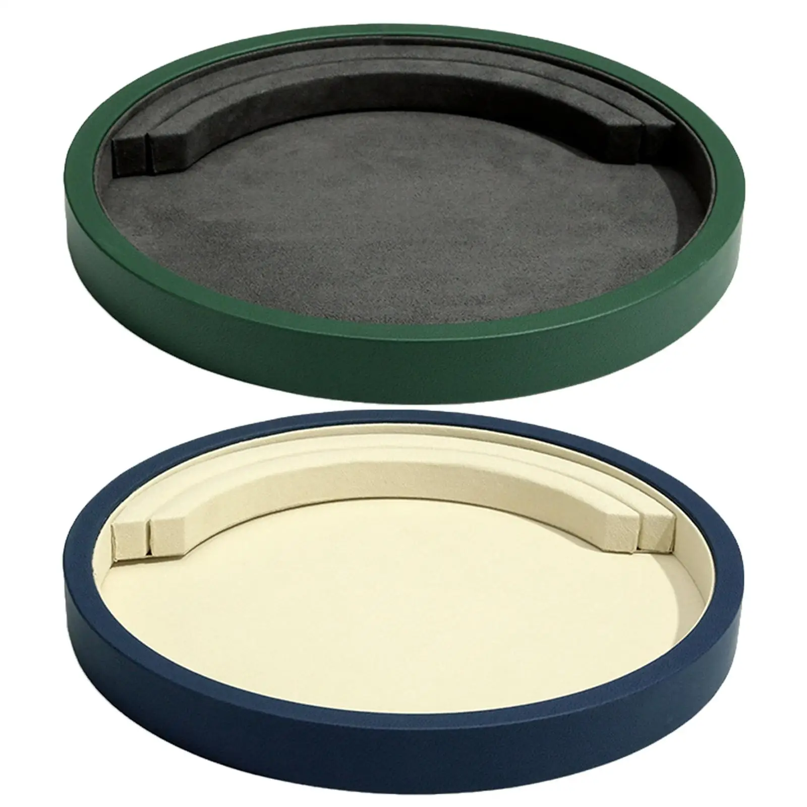 10 inch PU Leather Round Shape Jewelry Display Tray Empty Storage Tray
10 inch PU Leather Round Shape Jewelry Display Tray Empty Storage Tray
