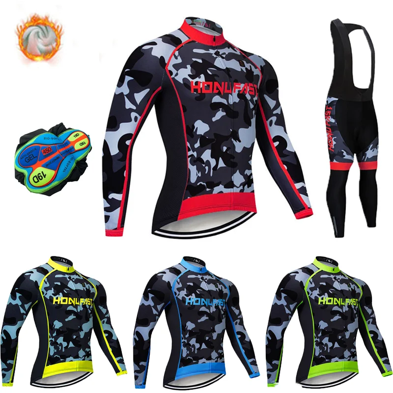 Man Winter Cycling Jersey Set Camouflage Maillot Cycling Man Long Sleeve Cycling Clothing Winter Thermal Ropa Invierno Ciclismo
Man Winter Cycling Jersey Set Camouflage Maillot Cycling Man Long Sleeve Cycling Clothing Winter Thermal Ropa Invierno Ciclismo