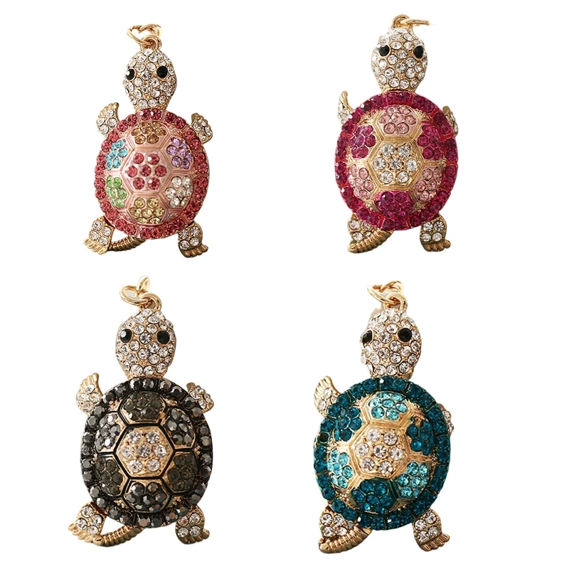 Colorful Rhinestone Turtle Keychain Cute Animal Tortoise Pendant for Women Bag Car Key Chains Keyring Buckle Fashion Accessories 
Colorful Rhinestone Turtle Keychain Cute Animal Tortoise Pendant for Women Bag Car Key Chains Keyring Buckle Fashion Accessories