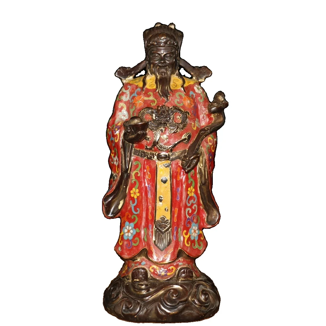 LAOJUNLU An Old Collection Of Pure Copper Cloisonné Guan Gong (God Of Wealth), Hand-Crafted In Silk And Enamel, With A
LAOJUNLU An Old Collection Of Pure Copper Cloisonné Guan Gong (God Of Wealth), Hand-Crafted In Silk And Enamel, With A