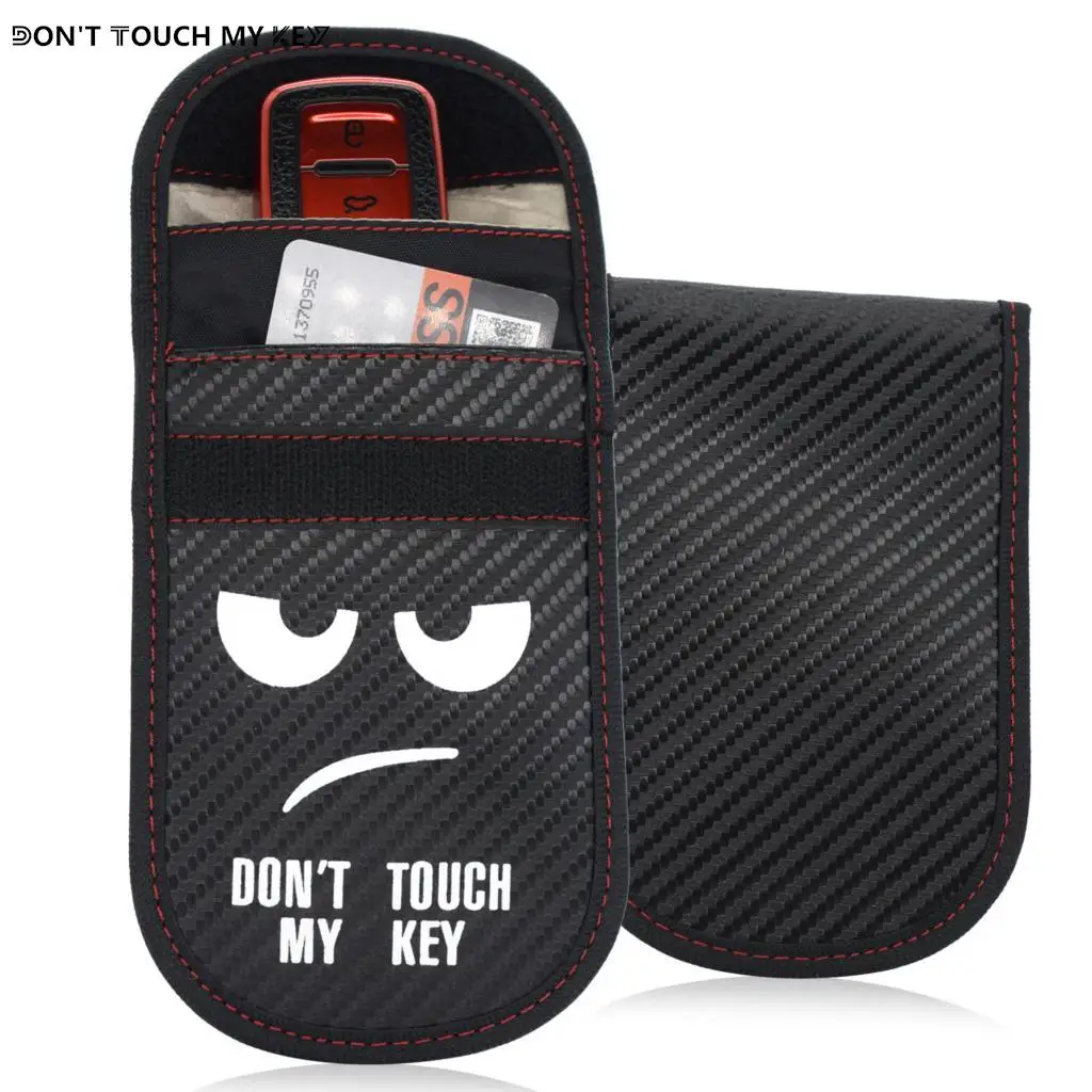 Universal 14.5X9.5cm Key Signal Blocker Case RFID Blocking Faraday Cage Pouch Cover Cartoon Carbon Fiber Anti-theft Shielding
Universal 14.5X9.5cm Key Signal Blocker Case RFID Blocking Faraday Cage Pouch Cover Cartoon Carbon Fiber Anti-theft Shielding
