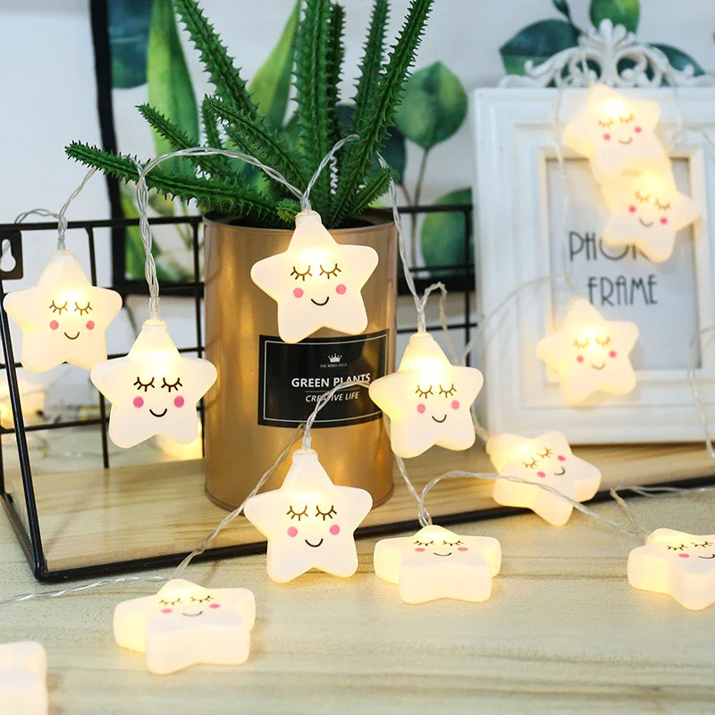 New 40/20/10Leds Cute Star Led String Lights Christmas Decorations for Home Bedroom New Year Holiday Battery Powered
New 40/20/10Leds Cute Star Led String Lights Christmas Decorations for Home Bedroom New Year Holiday Battery Powered