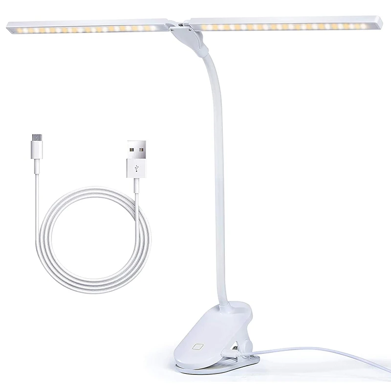 LED Desk Lamp With Clamp, Flexible Gooseneck Arm Drafting Clamp Lamps, 3 Lighting Modes Stepless Dimming Double Head
LED Desk Lamp With Clamp, Flexible Gooseneck Arm Drafting Clamp Lamps, 3 Lighting Modes Stepless Dimming Double Head
