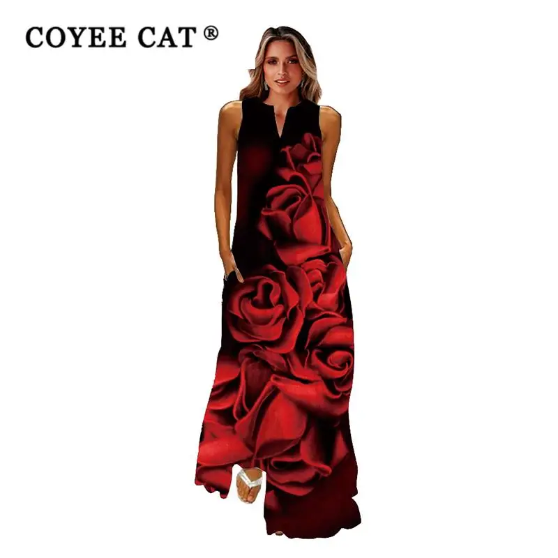 COYEECAT Spring Summer Dress Holiday Beach Casual Vintage Rose Print Dresses Woman Party Elegant Sleeveless Loose Long Dresses
COYEECAT Spring Summer Dress Holiday Beach Casual Vintage Rose Print Dresses Woman Party Elegant Sleeveless Loose Long Dresses
