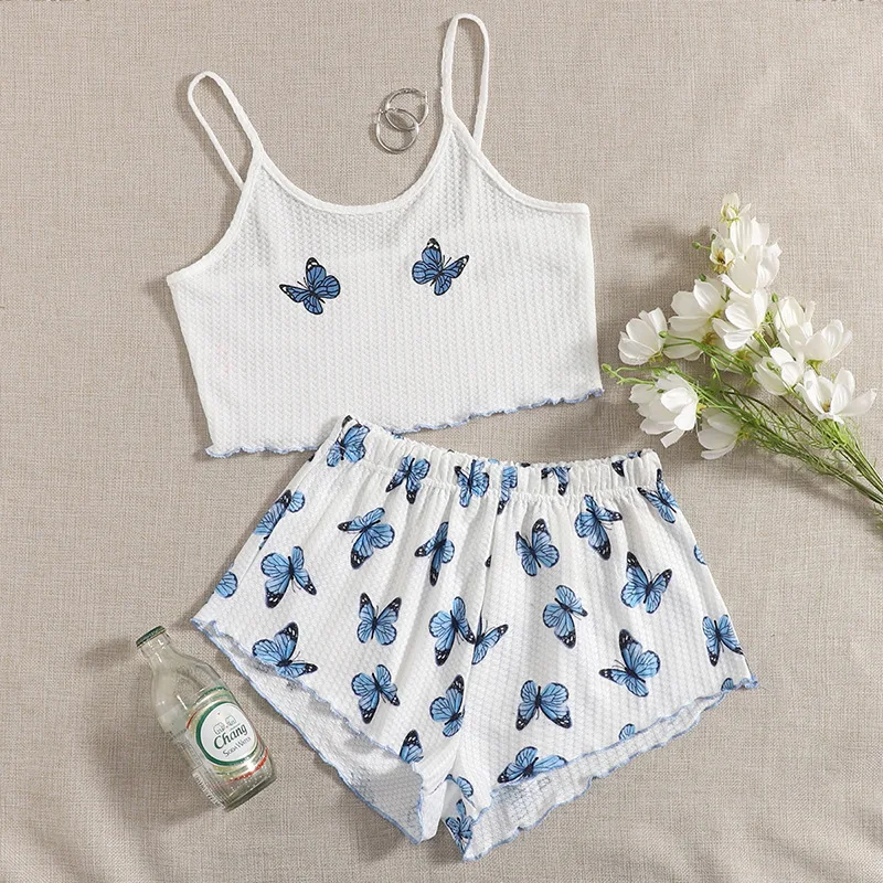 Мягкий жилет с принтом, женская укороченная одежда для сна без рукавов, сексуальные шорты для отдыха, пуловер с бабочкой, Хлопковая женская ...
Мягкий жилет с принтом, женская укороченная одежда для сна без рукавов, сексуальные шорты для отдыха, пуловер с бабочкой, Хлопковая женская ...