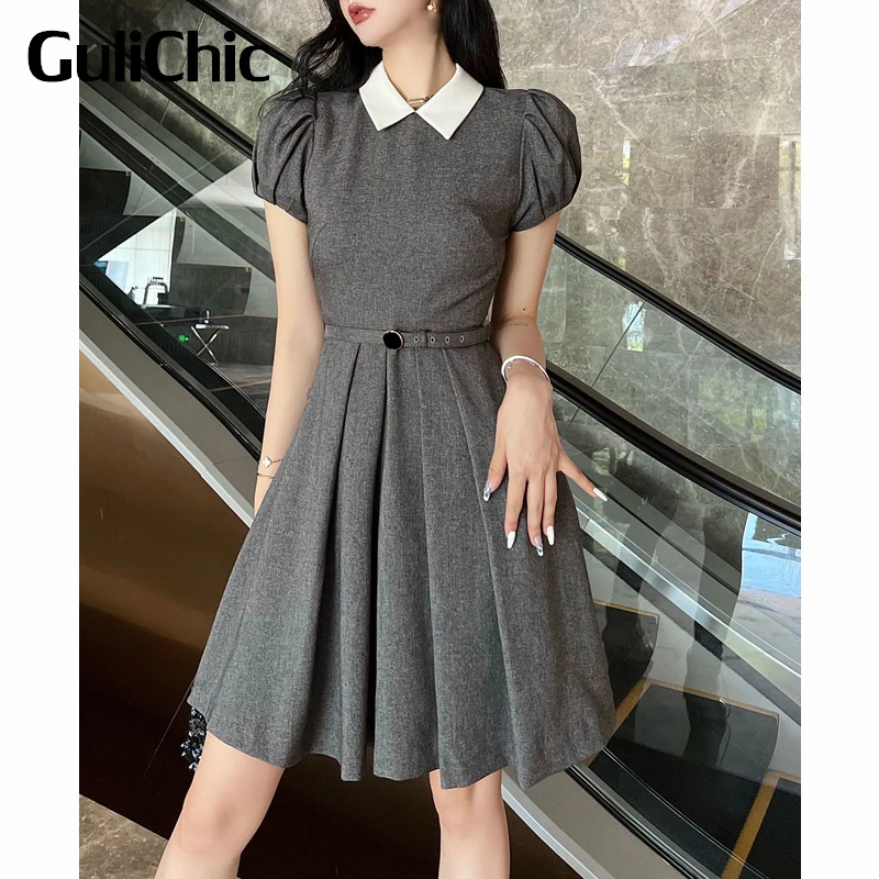 7.8 GuliChic Women Fashion Puff Sleeve With Belt Collect Waist Pleated A-Line Mini Dress
7.8 GuliChic Women Fashion Puff Sleeve With Belt Collect Waist Pleated A-Line Mini Dress