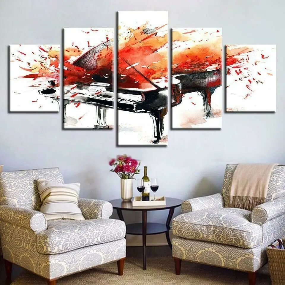 Piano Splash Painting Music 5 Panel Canvas Print Wall Art Poster Home Decoration Pictures Home Decor 
Piano Splash Painting Music 5 Panel Canvas Print Wall Art Poster Home Decoration Pictures Home Decor