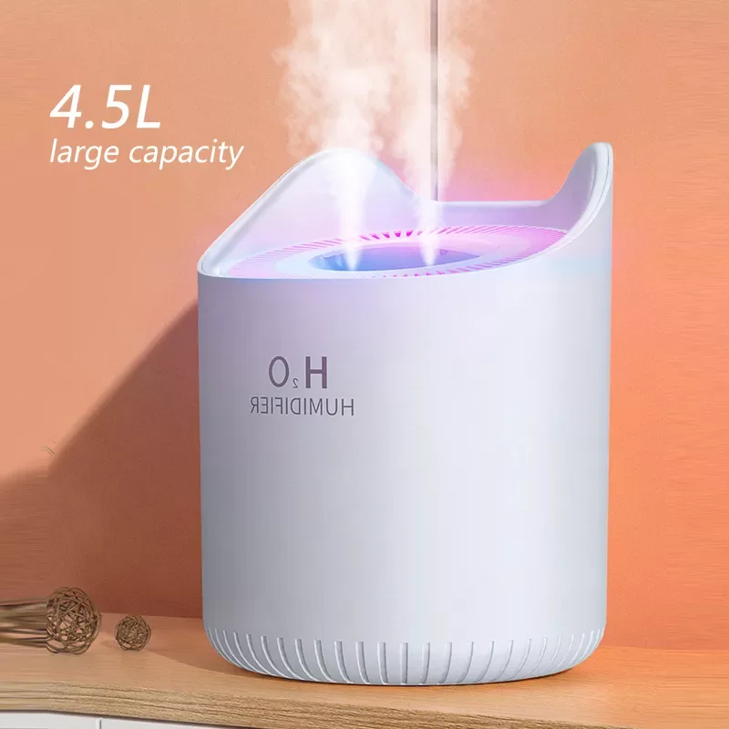 New Double Nozzle Humidifier 4.5L Mist Maker Broadcast Aromatherapy Essential Oil Diffuser With LED Light Home Air Humidifiers
New Double Nozzle Humidifier 4.5L Mist Maker Broadcast Aromatherapy Essential Oil Diffuser With LED Light Home Air Humidifiers