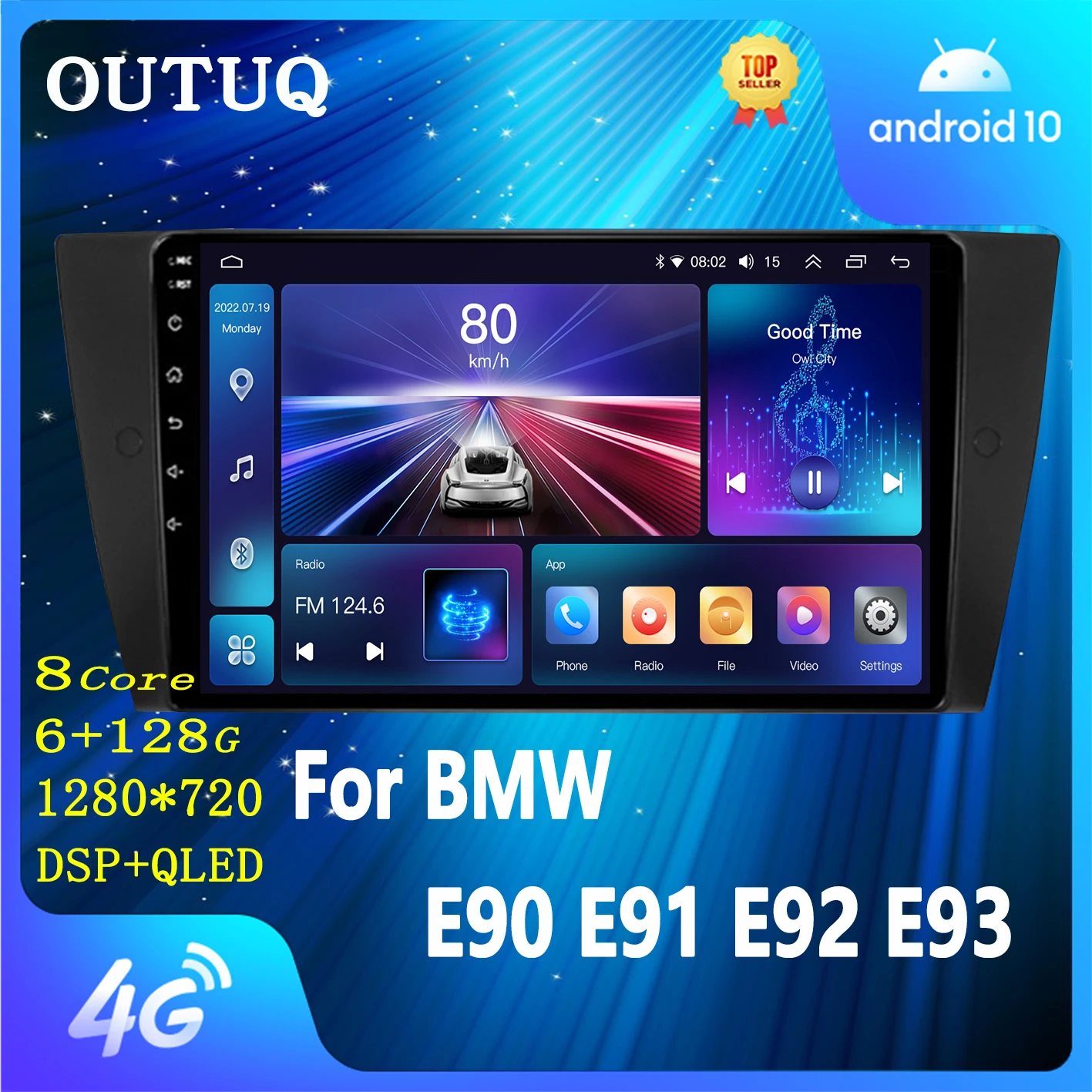 Car Android 12 Multimedia Radio Player for BMW 3 Series E90 E91 E92 E93 2006-2012 GPS Navigation Stereo Audio Head Unit
Car Android 12 Multimedia Radio Player for BMW 3 Series E90 E91 E92 E93 2006-2012 GPS Navigation Stereo Audio Head Unit