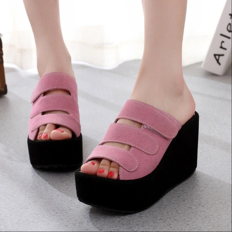 Women Shoes Summer Sandals Fashion Flip Flops Open Toe Slippers button Platform Wedges High Sandal Sandalias Mujer 43
Women Shoes Summer Sandals Fashion Flip Flops Open Toe Slippers button Platform Wedges High Sandal Sandalias Mujer 43