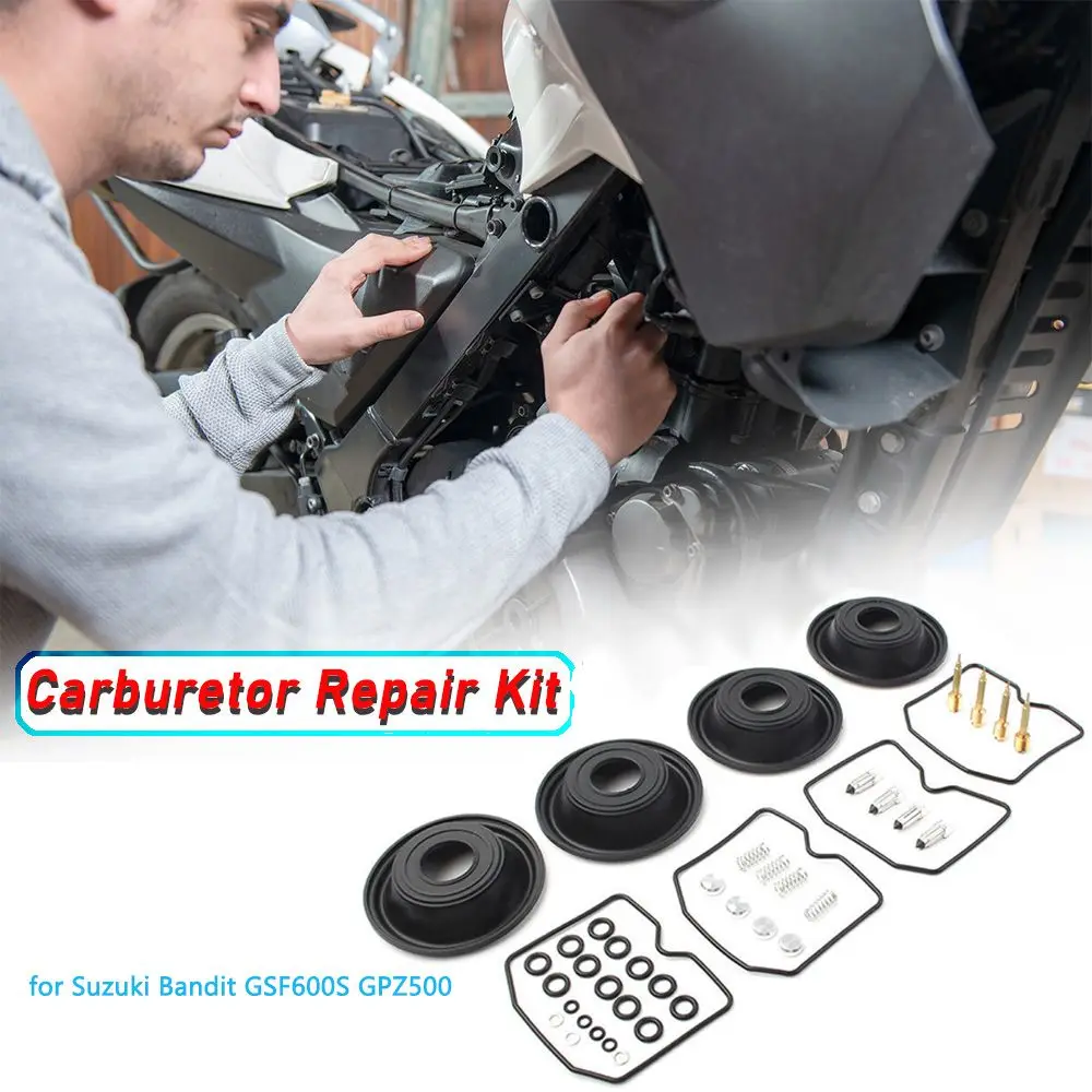 Carb Fuel Delivery Parts Carburetor Repair Kit Air Intakefor Suzuki GSF600S|for Kawasaki GPZ500| for ZL250 1996-2003
Carb Fuel Delivery Parts Carburetor Repair Kit Air Intakefor Suzuki GSF600S|for Kawasaki GPZ500| for ZL250 1996-2003