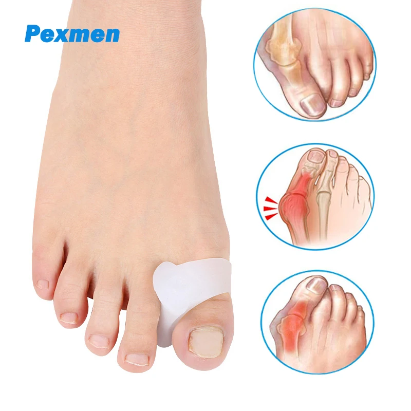 Pexmen 2Pcs Gel Big Toe Separator Hammer Toe Straightener for Overlapping Toes Bunions Big Toe Alignment Corrector and Spacer
Pexmen 2Pcs Gel Big Toe Separator Hammer Toe Straightener for Overlapping Toes Bunions Big Toe Alignment Corrector and Spacer
