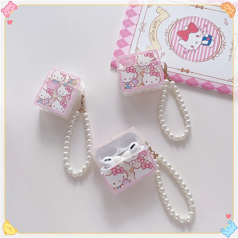 Sanrio Kawaii Hellokitty Headphone Case for Airpods 1 2 3 Pro Anime with Pearl Lanyard Drop Protection Sleeve Accessories Gifts
Sanrio Kawaii Hellokitty Headphone Case for Airpods 1 2 3 Pro Anime with Pearl Lanyard Drop Protection Sleeve Accessories Gifts