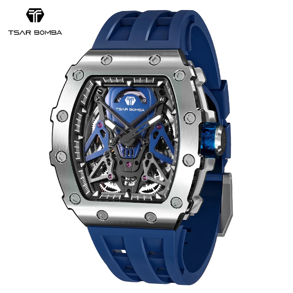TSAR BOMBA 2023 New Men Automatic Mechanical Watch Tonneau Wristwatch Waterproof Clock Luxury Fashion Watches for Men
TSAR BOMBA 2023 New Men Automatic Mechanical Watch Tonneau Wristwatch Waterproof Clock Luxury Fashion Watches for Men