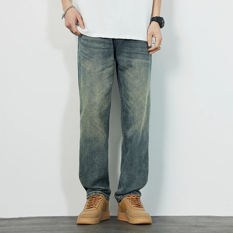 Earthy Denim Jeans Men'S Loose Fitting Straight Tube Boundless Retro Vintage Washed And Trendy High Street Wide Leg Long Pants
Earthy Denim Jeans Men'S Loose Fitting Straight Tube Boundless Retro Vintage Washed And Trendy High Street Wide Leg Long Pants