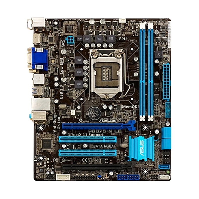 ASUS P8B75-M LE Motherboard LGA1155 Motherboard IntelB75 Ddr3RAM Core I7 I5 I3Pentium Celeron PCI-E 3.0 SATA3 UATX Motherboard
ASUS P8B75-M LE Motherboard LGA1155 Motherboard IntelB75 Ddr3RAM Core I7 I5 I3Pentium Celeron PCI-E 3.0 SATA3 UATX Motherboard