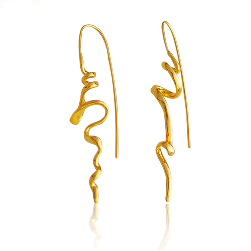 Curve Of Style Restoring Ancient Ways Design Abstract Ears Hang Simple Atmospheric Geometric Distortion Street Snap Earrings
Curve Of Style Restoring Ancient Ways Design Abstract Ears Hang Simple Atmospheric Geometric Distortion Street Snap Earrings