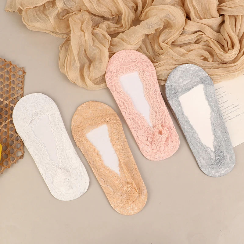 1Pair Lace Flower Short Socks Women Summer Silicone Non-slip Ankle Socks Invisible Slipper Cotton Hollow Boat Socks Female
1Pair Lace Flower Short Socks Women Summer Silicone Non-slip Ankle Socks Invisible Slipper Cotton Hollow Boat Socks Female