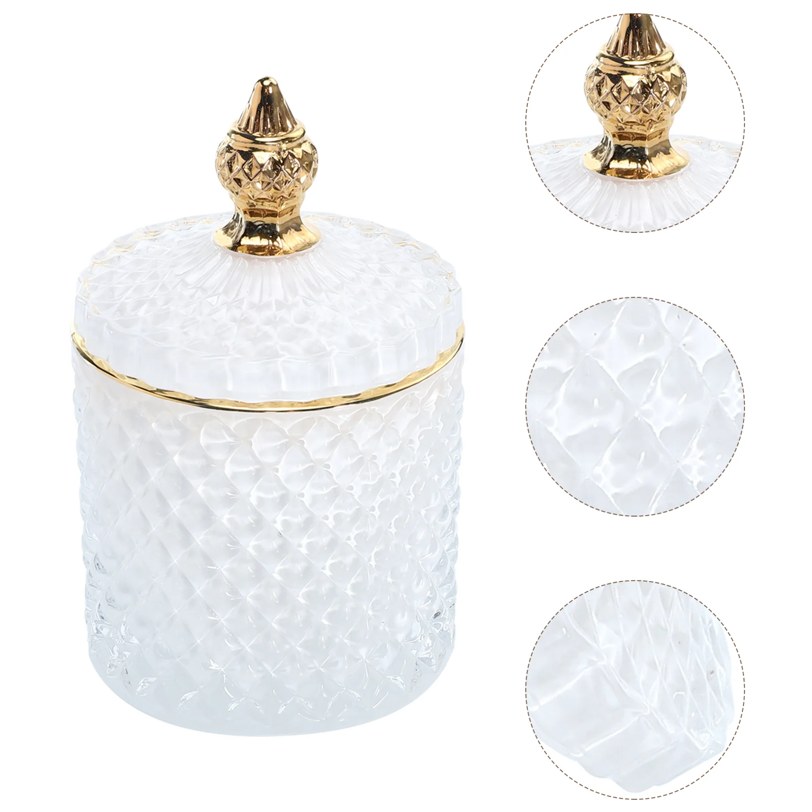 Glass Candyjar Lids Jewelry Box Dish Crystal Jars Lid Trinket Cotton Clear Pad Tent Shaped Storage Biscuit Craft Apothocary
Glass Candyjar Lids Jewelry Box Dish Crystal Jars Lid Trinket Cotton Clear Pad Tent Shaped Storage Biscuit Craft Apothocary