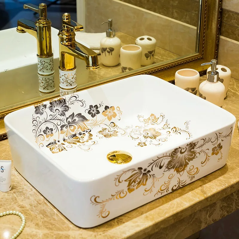 Porcelain China Classic Painting Art Birds&Flowers White Countertop Ceramic wash basin sink
Porcelain China Classic Painting Art Birds&Flowers White Countertop Ceramic wash basin sink