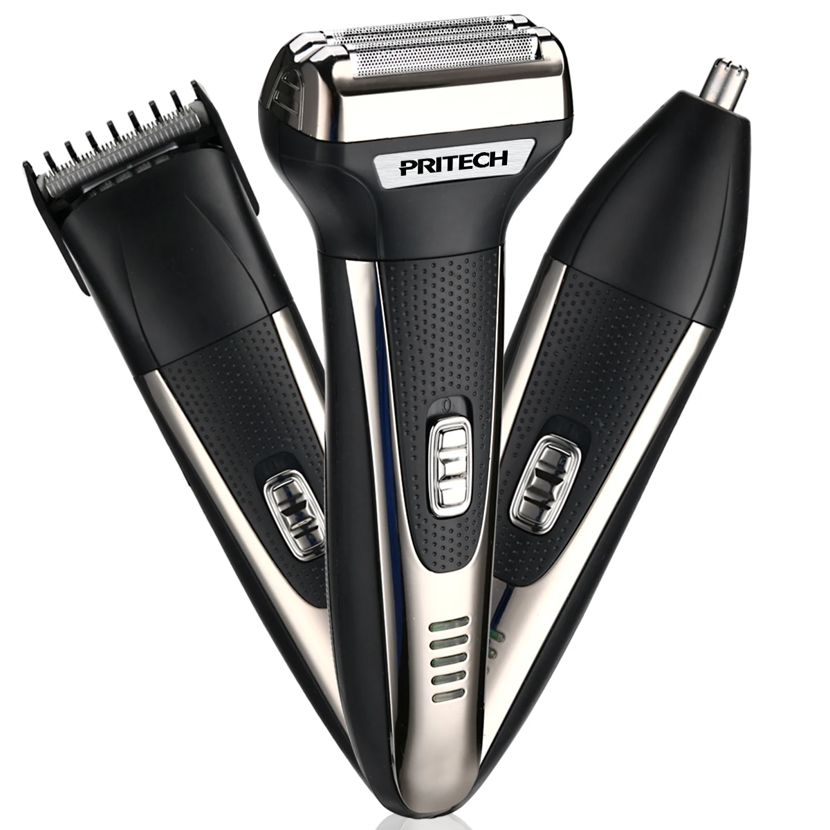 Pritech 3-1 Men Electric Hair Trimmer USB Rechargeable Beard Razor Cordless Nose Hair Removal Hair Cutting Machine for Travel
Pritech 3-1 Men Electric Hair Trimmer USB Rechargeable Beard Razor Cordless Nose Hair Removal Hair Cutting Machine for Travel