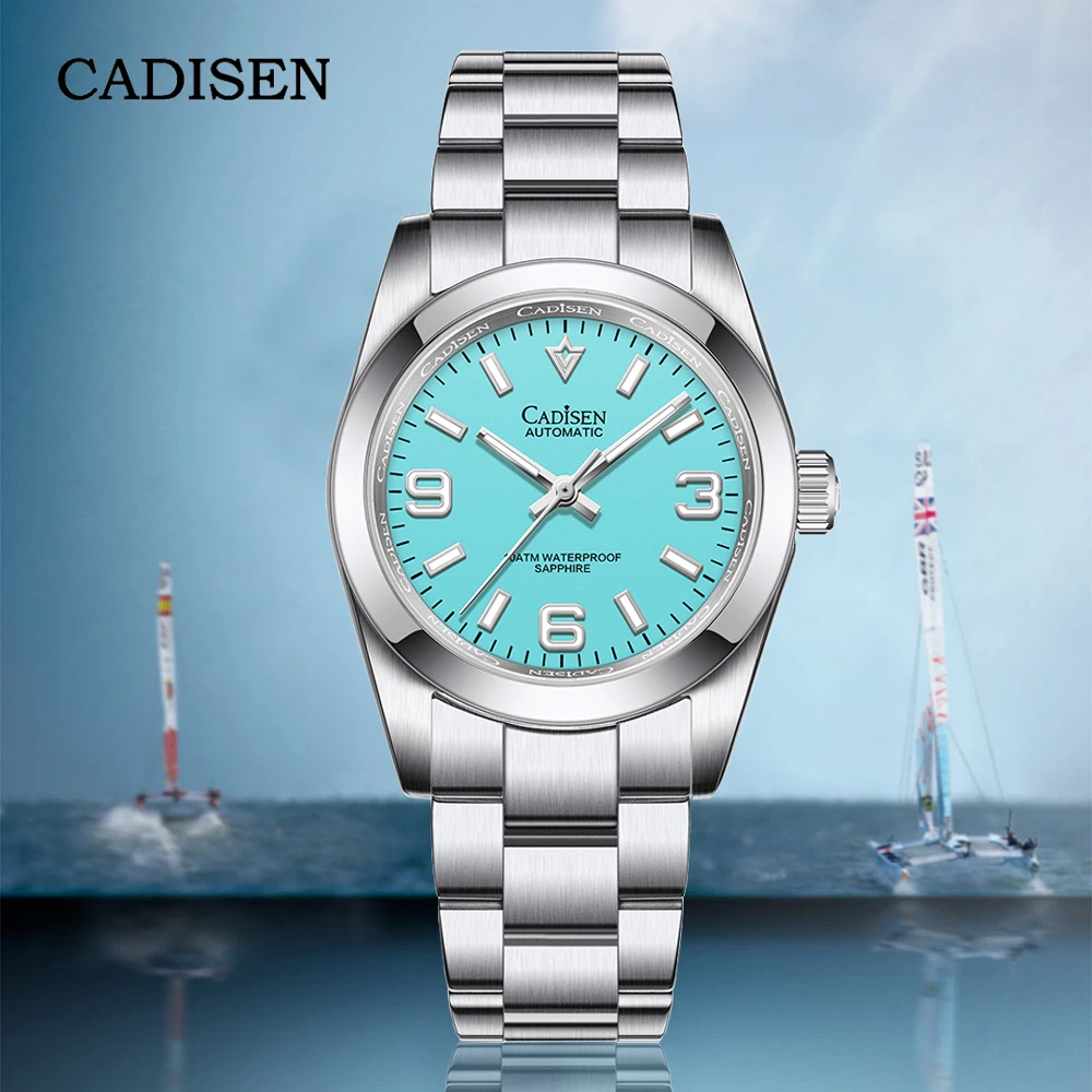

2023 New CADISEN 36mm Men's Mechanical Watches AR Coating Sapphire NH35A Automatic Watch for Men Waterproof Sports Reloj Hombre