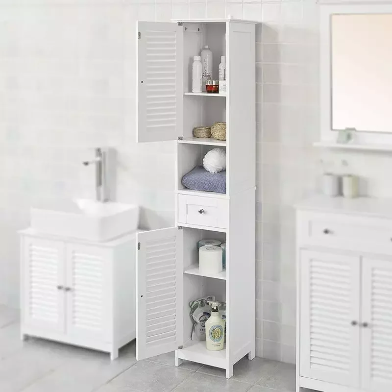 Bathroom Cabinet Two Doors One Drawer One Shelf White Large-capacity Practical Storage Room General 170*32*30cm
Bathroom Cabinet Two Doors One Drawer One Shelf White Large-capacity Practical Storage Room General 170*32*30cm