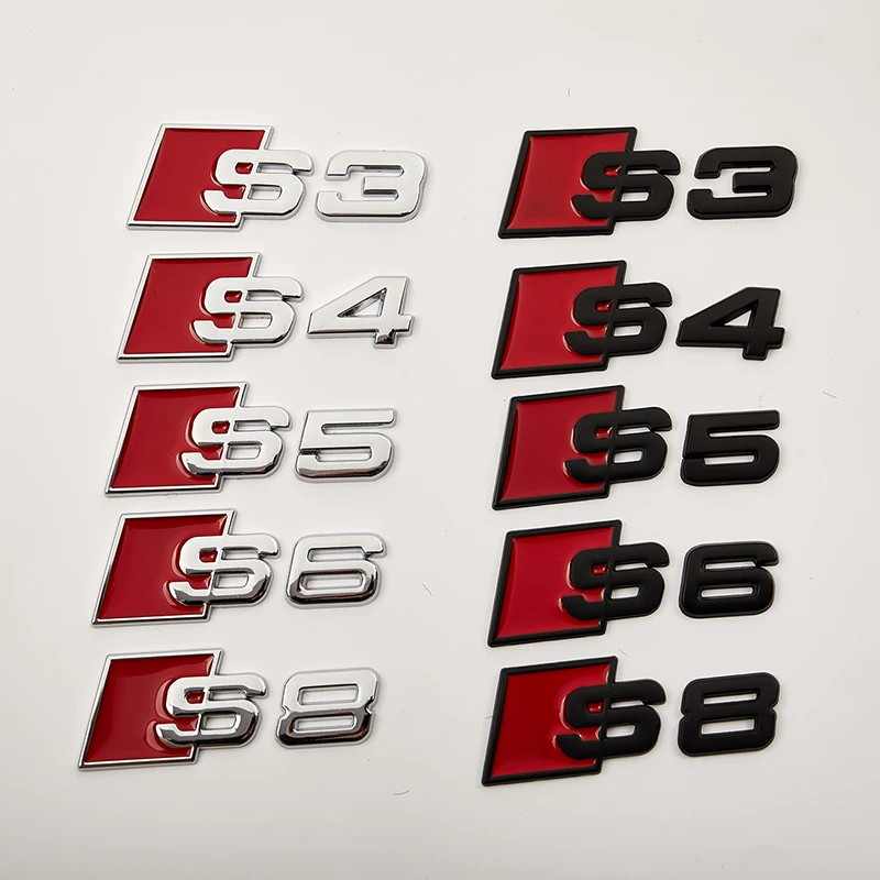 3D Metal Car Sticker Badge Emblem S3 S4 S5 S6 S8 Car Styling Metal Car Stickers Logo Auto Accessories Modified
3D Metal Car Sticker Badge Emblem S3 S4 S5 S6 S8 Car Styling Metal Car Stickers Logo Auto Accessories Modified