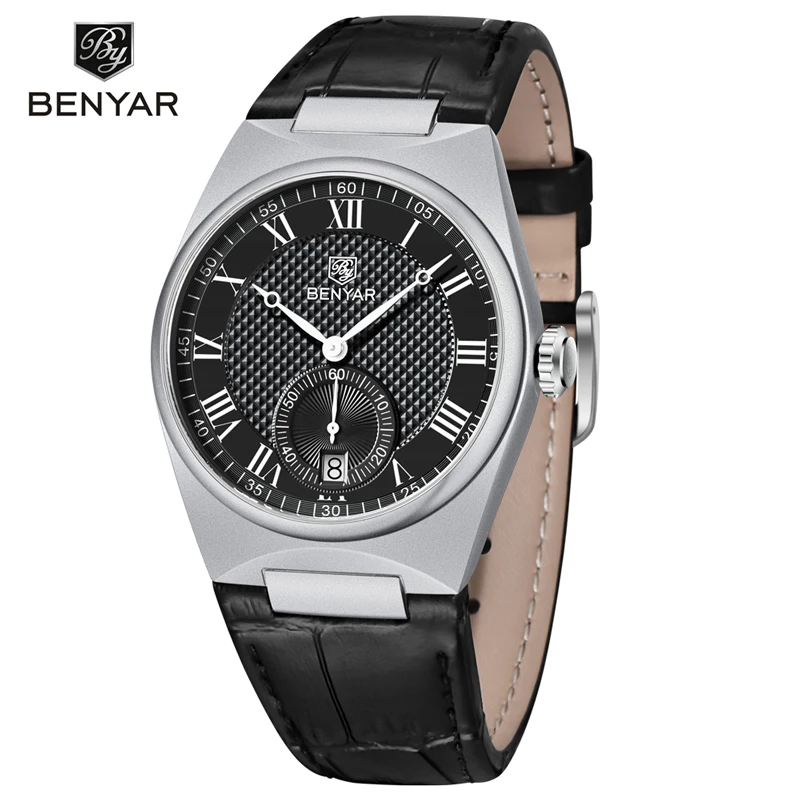 2023 New Benyar Luxury Men's Business Silver Black Dial Waterproof Leather Belt Mechanical Watch Montre Homme
2023 New Benyar Luxury Men's Business Silver Black Dial Waterproof Leather Belt Mechanical Watch Montre Homme