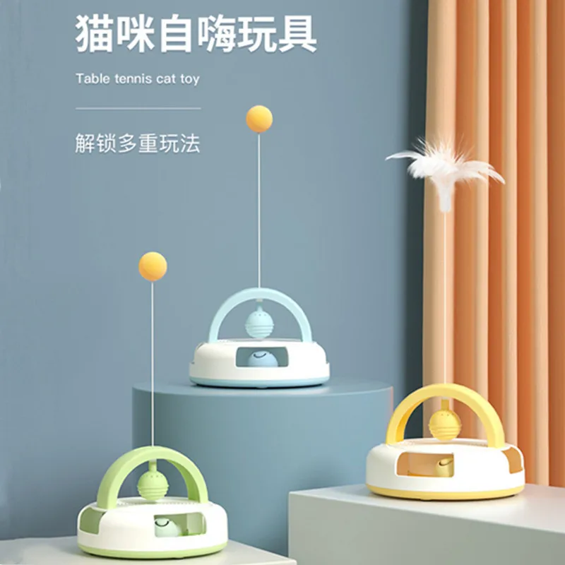 Gravity Table Tennis Cat Toy with Catnip Ball Cat Self-Hi Relieving Stuffy Cat Turntable Pet Supplies Cat Toy
Gravity Table Tennis Cat Toy with Catnip Ball Cat Self-Hi Relieving Stuffy Cat Turntable Pet Supplies Cat Toy
