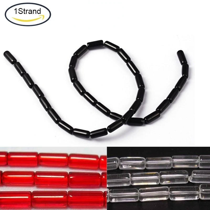 NBEADS 32-33PCS/strand Transparent Clear Glass Tube Beads Strands 10mm 12" Jewelry making DIY
NBEADS 32-33PCS/strand Transparent Clear Glass Tube Beads Strands 10mm 12" Jewelry making DIY