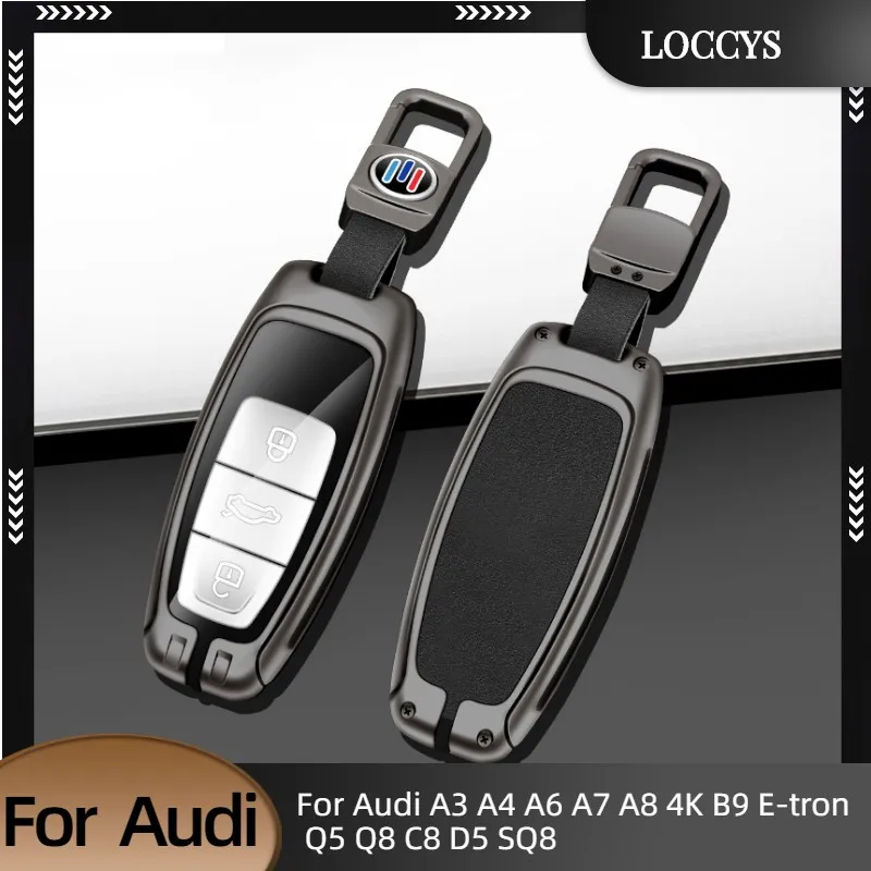 For Audi A3 A4 A6 A7 A8 4K B9 E-tron Q5 Q8 C8 D5 SQ8 Auto Keyless Protector Shell Accessory New Metal Leather Car Key Case Cover
For Audi A3 A4 A6 A7 A8 4K B9 E-tron Q5 Q8 C8 D5 SQ8 Auto Keyless Protector Shell Accessory New Metal Leather Car Key Case Cover
