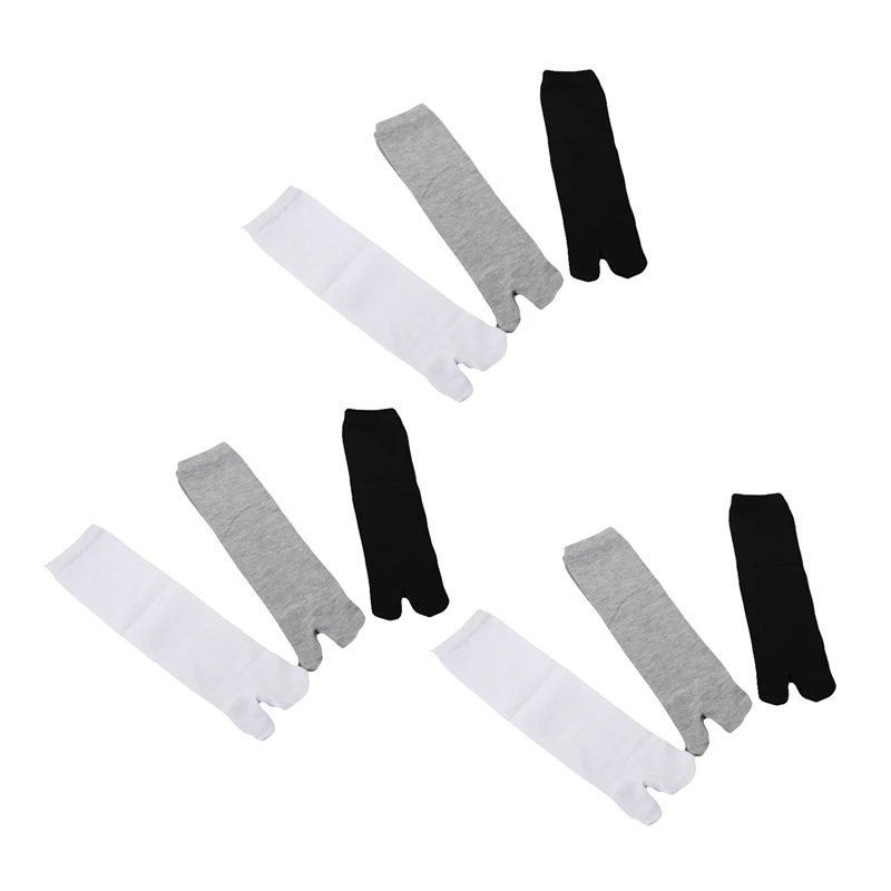9 Pairs Japanese Kimono Flip Flop Sandal Split Toe Tabi Ninja Geta Zori Socks White+Black+Grey
9 Pairs Japanese Kimono Flip Flop Sandal Split Toe Tabi Ninja Geta Zori Socks White+Black+Grey