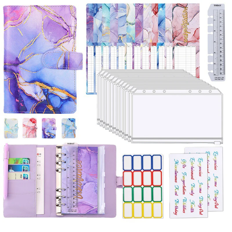 A6 Marble Colorful Money Budget Planner Binder Zipper EnvelopesCash Envelopes for Budgeting Money Organizer for Budget Binde
A6 Marble Colorful Money Budget Planner Binder Zipper EnvelopesCash Envelopes for Budgeting Money Organizer for Budget Binde