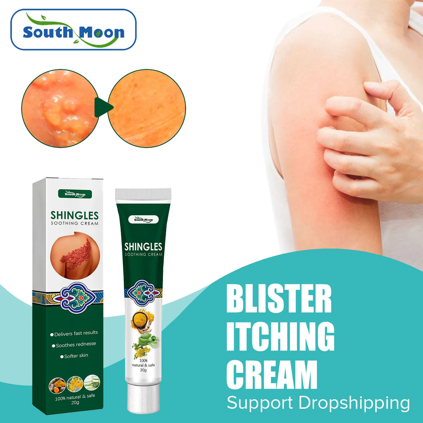 Inhibit Skin Fungus Cream Dermatitis Eczema Anti Itching Rash Urticaria Beriberi Cure Skin Allergies Pruritus Psoriasis Ointment
Inhibit Skin Fungus Cream Dermatitis Eczema Anti Itching Rash Urticaria Beriberi Cure Skin Allergies Pruritus Psoriasis Ointment
