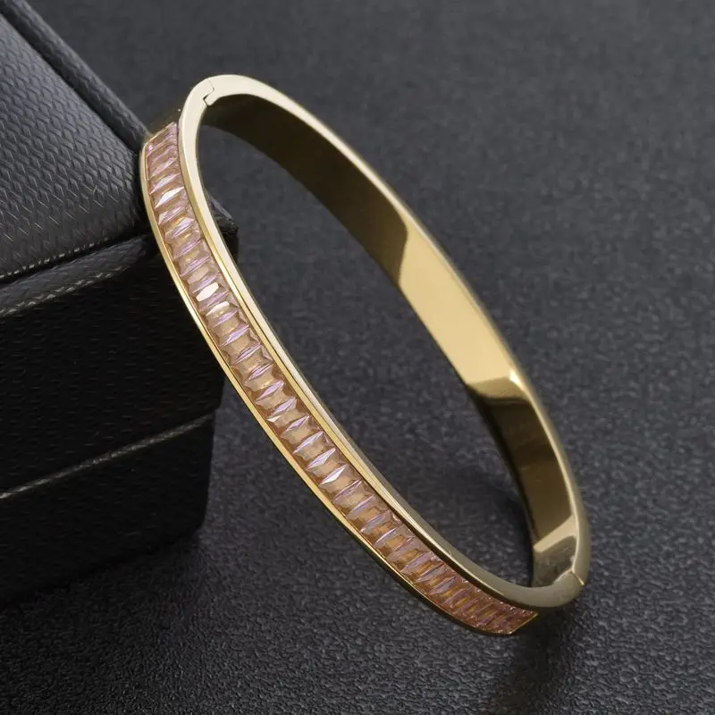 New Fashion Women Girls Wedding Party Cuff Bangles Pulsera 6mm Stainless Steel OL Charm Crystal Bangles Jewelry Gift
New Fashion Women Girls Wedding Party Cuff Bangles Pulsera 6mm Stainless Steel OL Charm Crystal Bangles Jewelry Gift