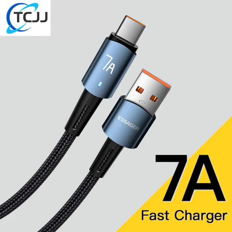 7A 100W Type C USB Cable Super-Fast Charge Cable For Huawei Mate 40 30 Xiaomi Samsung Fast Charging USB Charger Cables Data Cord
7A 100W Type C USB Cable Super-Fast Charge Cable For Huawei Mate 40 30 Xiaomi Samsung Fast Charging USB Charger Cables Data Cord