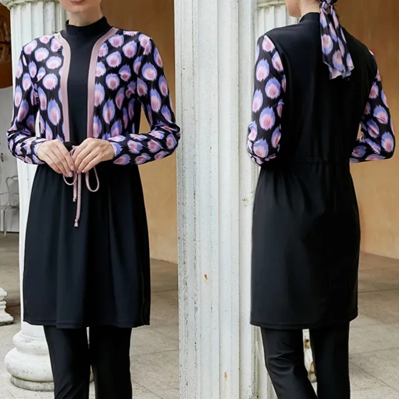 2022 Women Muslim Swimsuit Swimwears Burkini Mujer Moslem Muslem Femme Whole Black Long Sleeve With Scarf Hair Hood
2022 Women Muslim Swimsuit Swimwears Burkini Mujer Moslem Muslem Femme Whole Black Long Sleeve With Scarf Hair Hood