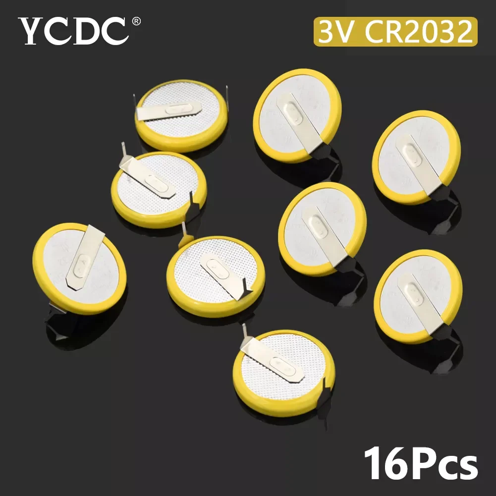 CR2032 2032 Button Cell Battery With 180 degrees soldering foot 3V Li-ion battery For Main Board Remote Control Game
CR2032 2032 Button Cell Battery With 180 degrees soldering foot 3V Li-ion battery For Main Board Remote Control Game