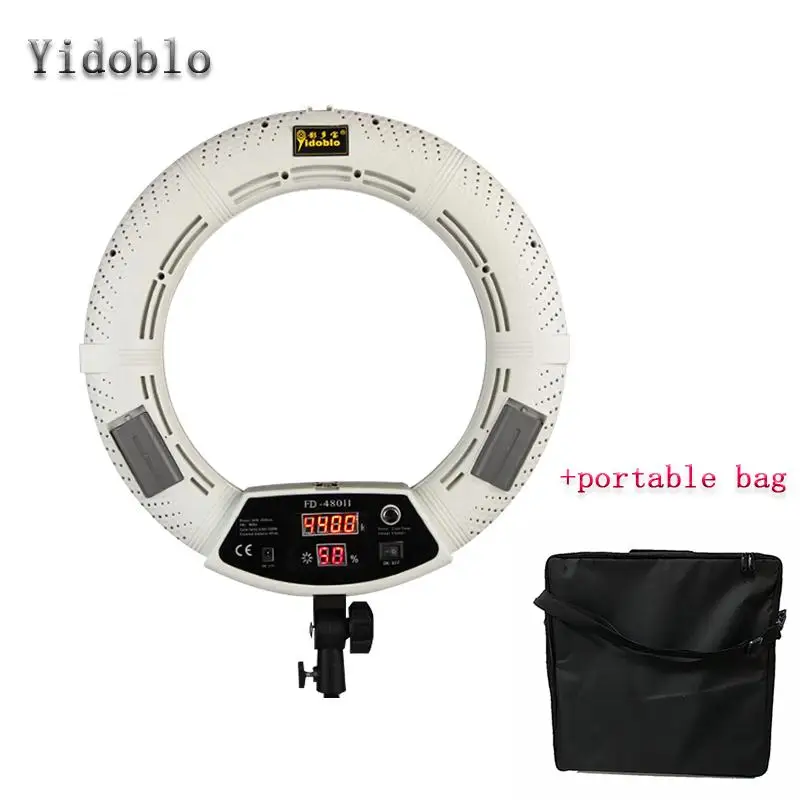 Yidoblo FD-480II white Bi-color Photo Studio Ring Light + Soft bag LED Video Lamp Photographic Lighting 5500K 480LED Lights
Yidoblo FD-480II white Bi-color Photo Studio Ring Light + Soft bag LED Video Lamp Photographic Lighting 5500K 480LED Lights