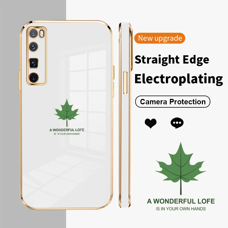 Maple Leaves Square Electroplating Phone Case for Huawei Nova 7 Pro 5G Nova 9 7 SE 8i 10 Pro Y70 Plus P40 Lite Honor 50 Lite
Maple Leaves Square Electroplating Phone Case for Huawei Nova 7 Pro 5G Nova 9 7 SE 8i 10 Pro Y70 Plus P40 Lite Honor 50 Lite