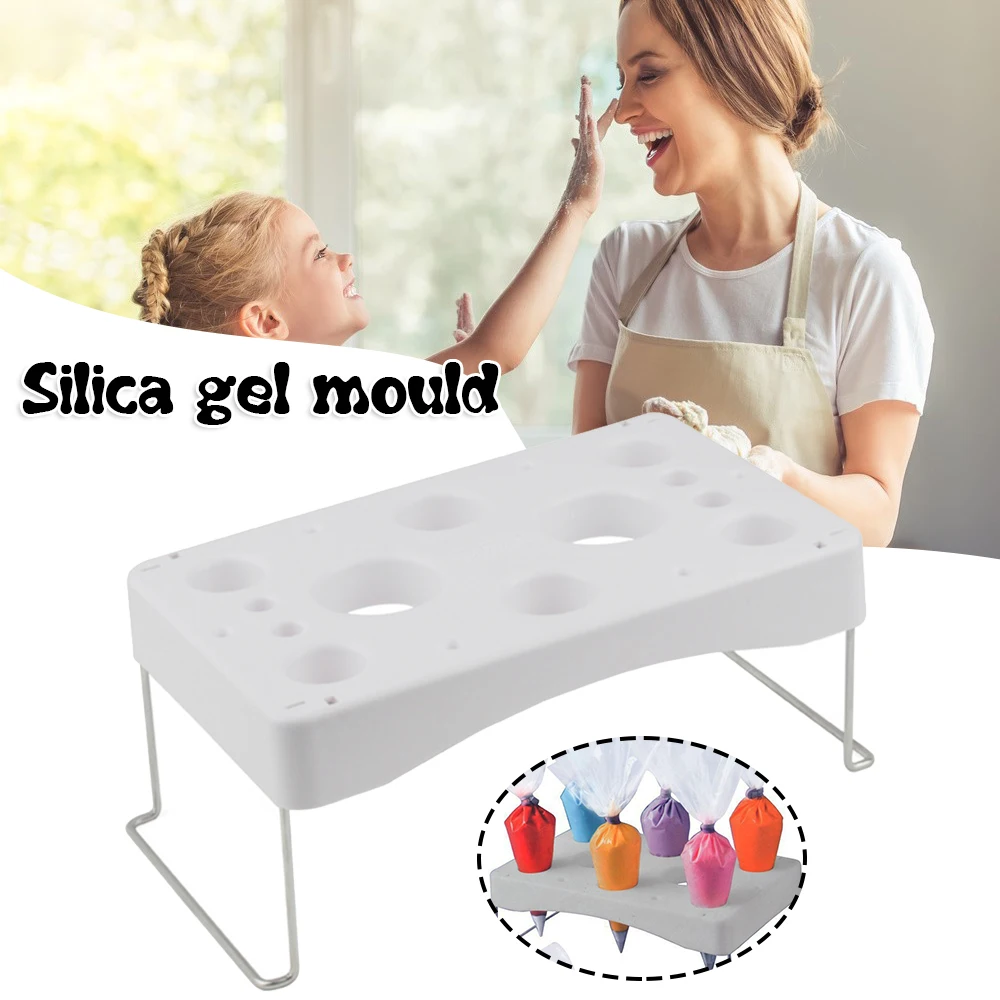 Piping Bag Rack Plastic Cake Icing Bag Holder for Storaging Bags in Baking Durable Baking Stencil Foldable Easy to Storage TS2
Piping Bag Rack Plastic Cake Icing Bag Holder for Storaging Bags in Baking Durable Baking Stencil Foldable Easy to Storage TS2